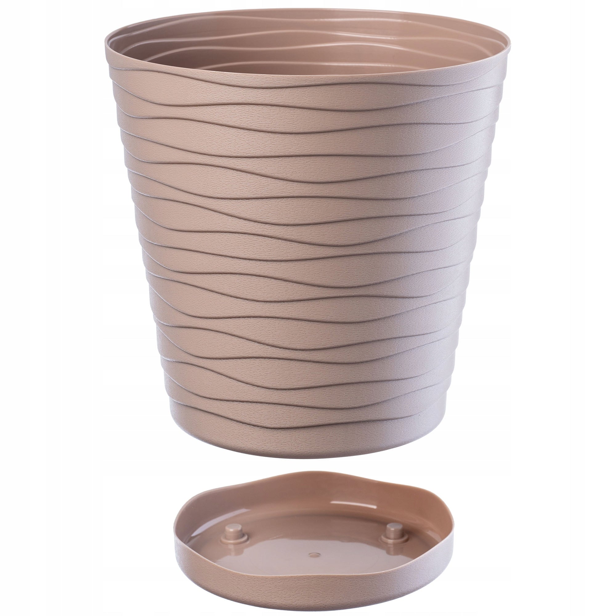 FLOWER POT 15 cm COVER WITH STAND PLASTIC FLOWER STAND Product height 15 cm