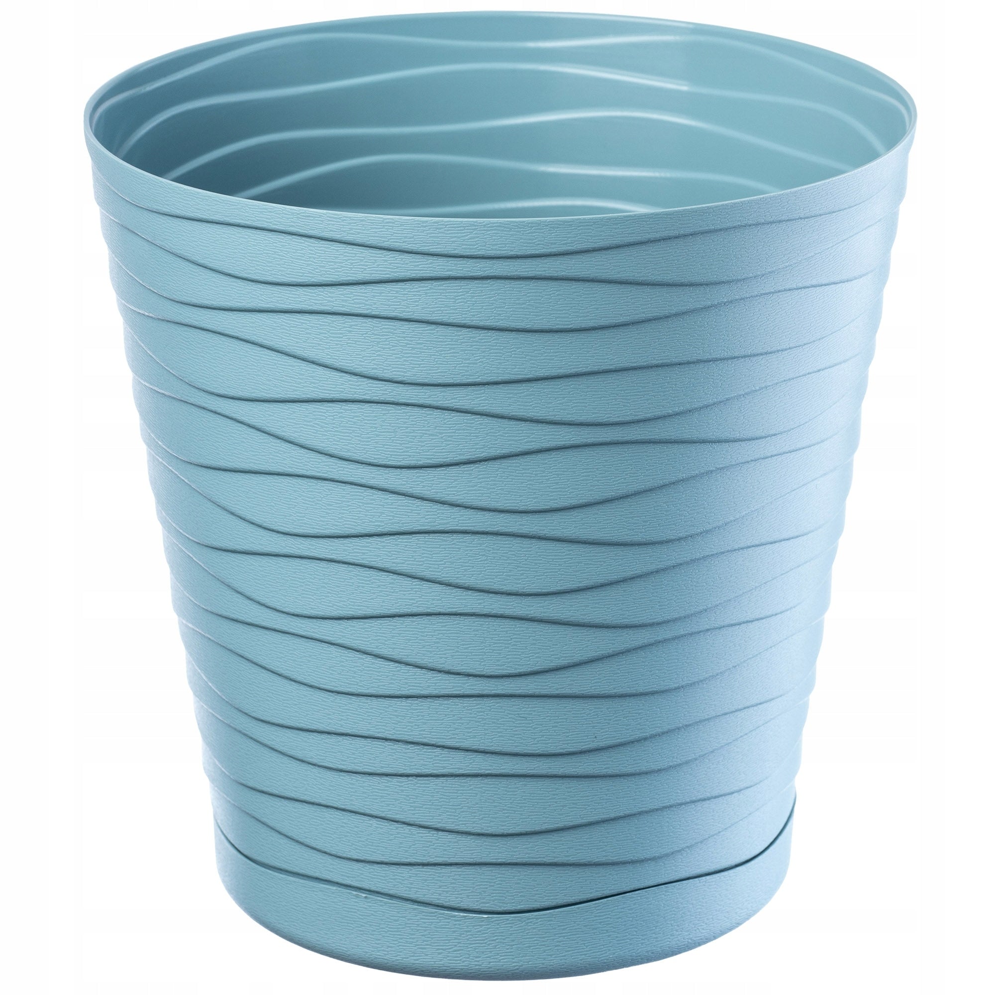 FLOWER POT 17 cm COVER WITH STAND PLASTIC FLOWER STAND Color blue