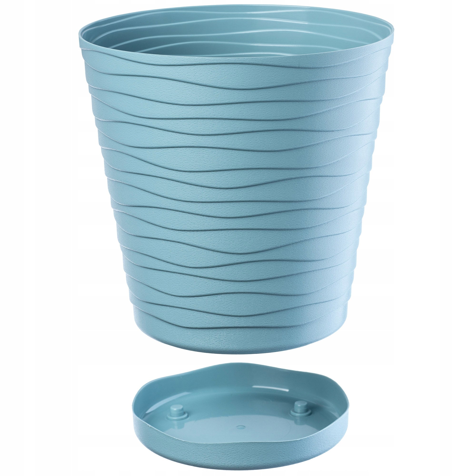 FLOWER POT 17 cm COVER WITH STAND PLASTIC FLOWER STAND Product height 17 cm