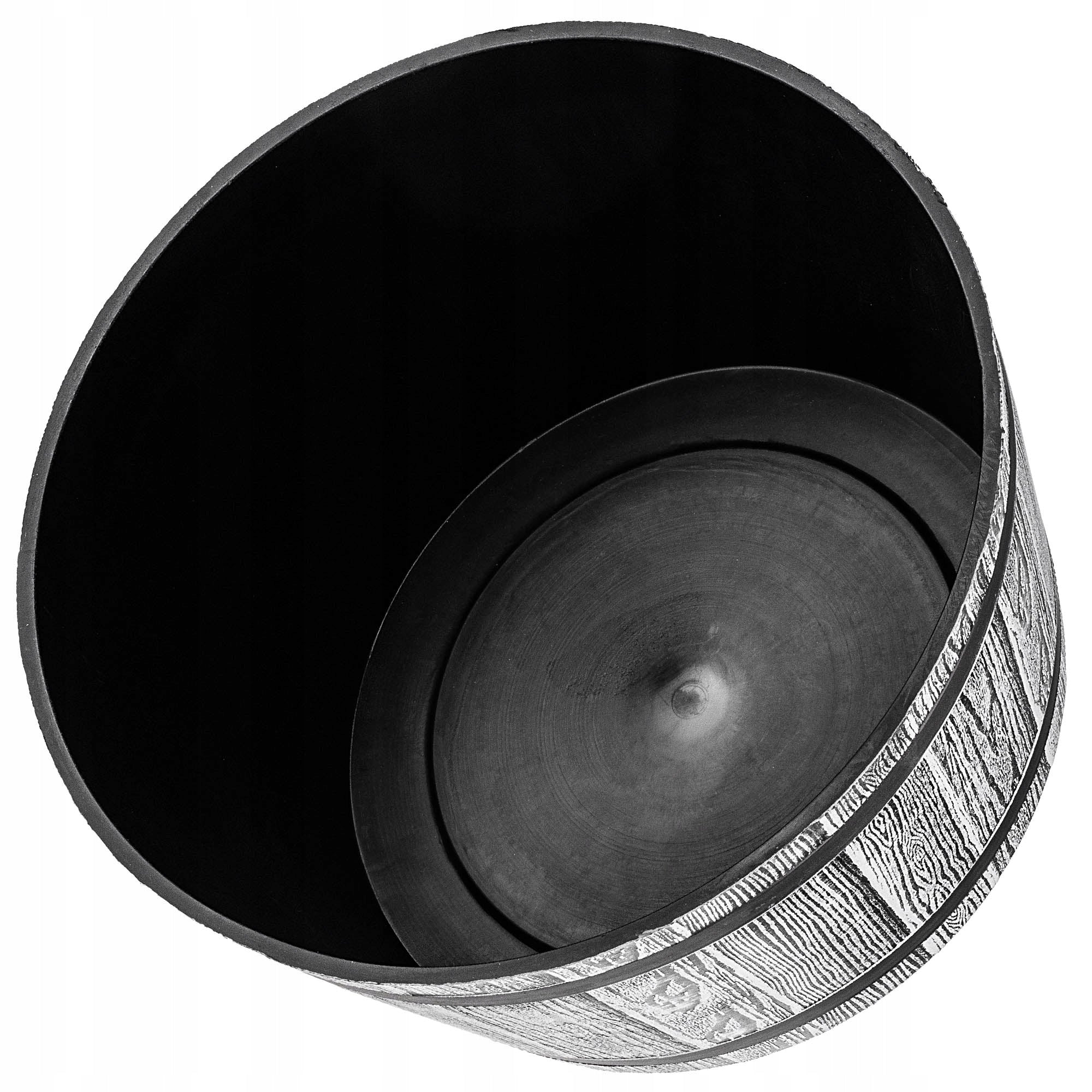 FLOWER POT 40cm GARDEN COVER ROUND PLASTIC FLOWERBED Length 40 cm