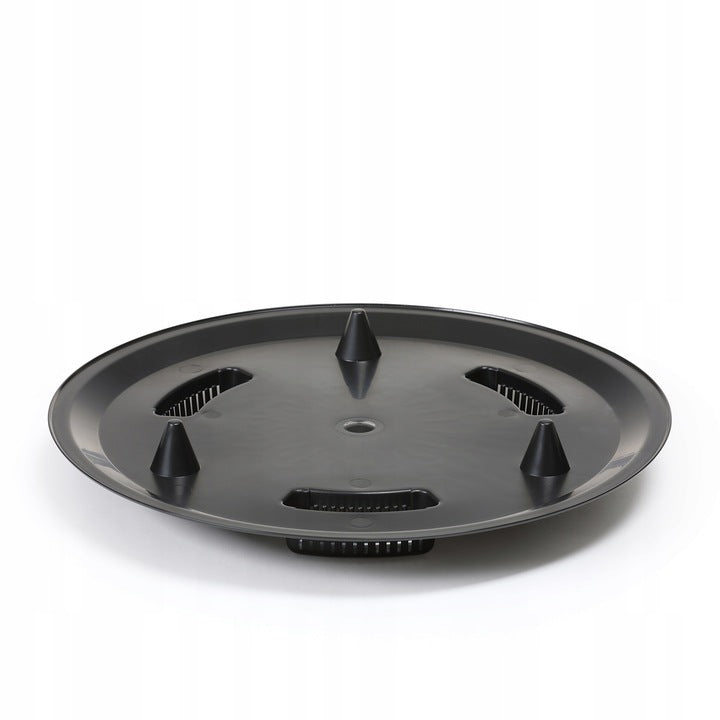 FLOWER POT BOWL ROMA 29 PLANTER ON LEGS Black CONCRETE Length 29.2 cm
