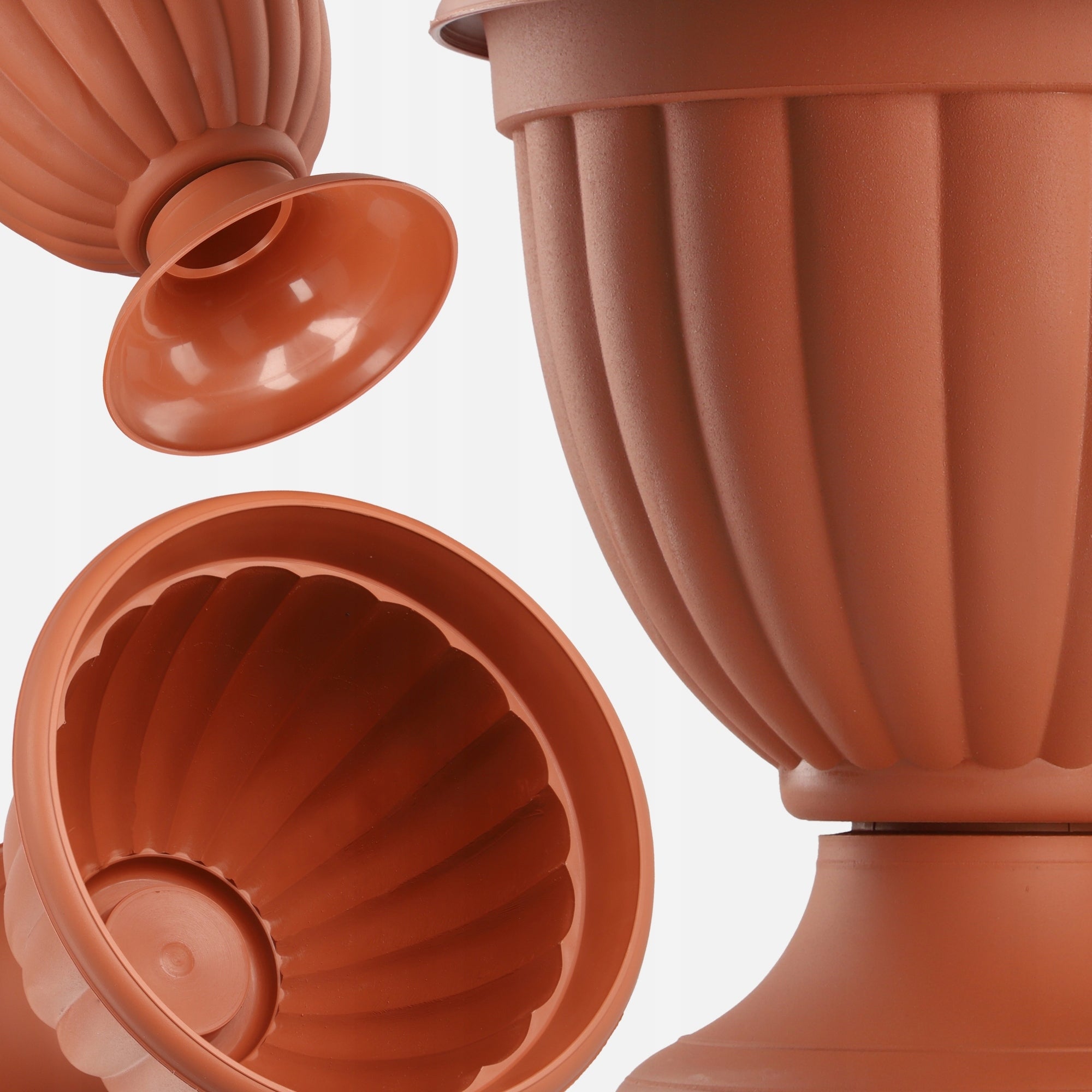 FLOWER POT GARDEN GAZON 23 cm COVER FLOWERBED TERRACE GARDEN TERRACOTTA Material synthetic material