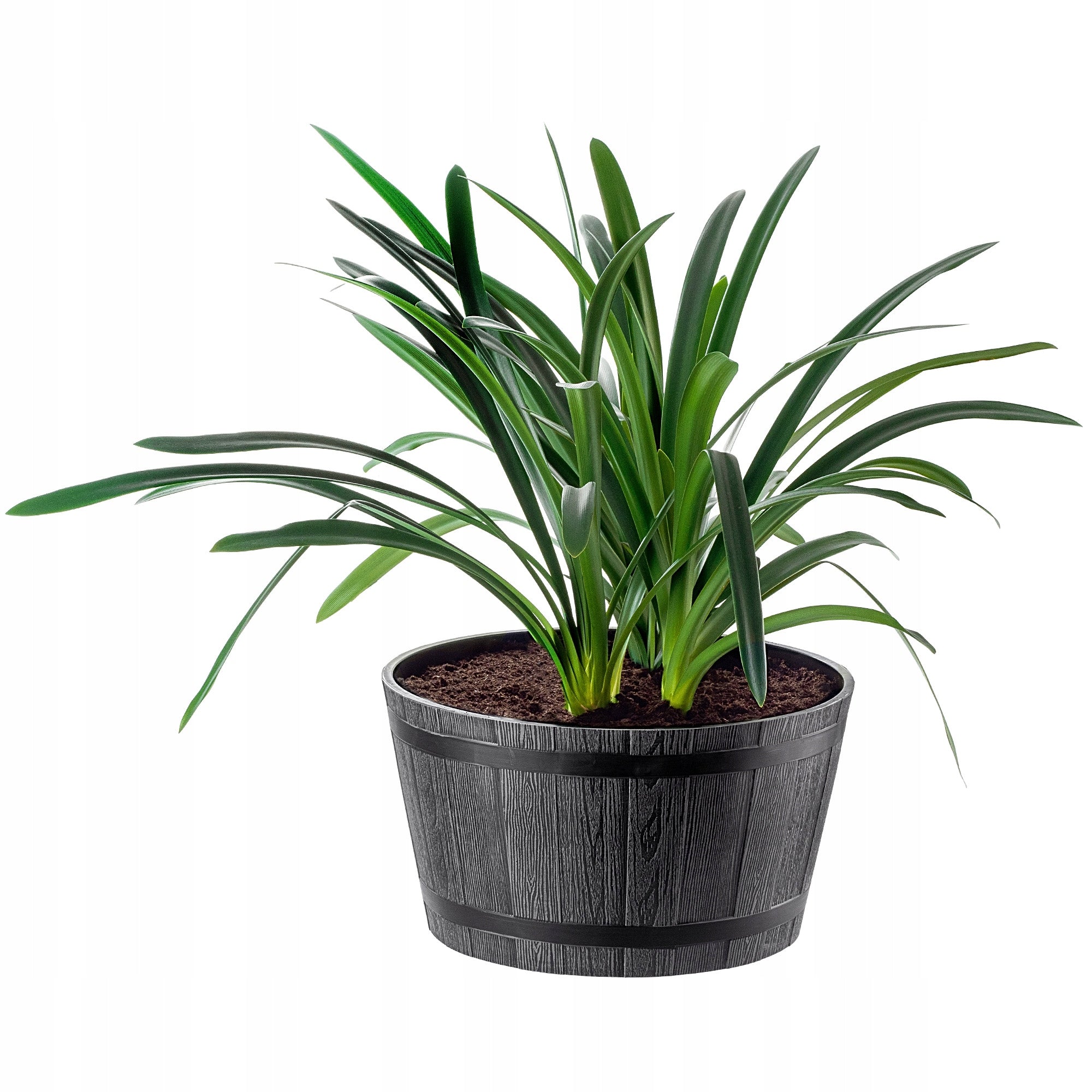 FLOWER POT GARDEN PLANTER LARGE FOR TERRACE FLOWERS 50cm COVER FLOWERBED ROUND Shape round