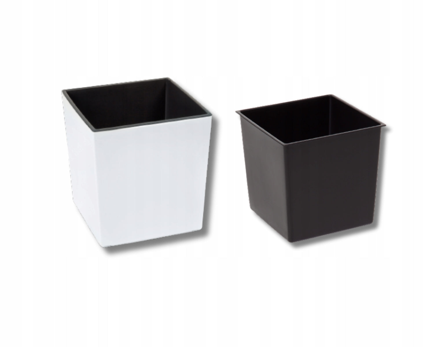 FLOWER POT LAMELA JUKA HIGH GLOSS 19x19h19,5 WHITE + CARTRIDGE Manufacturer code LA551-05