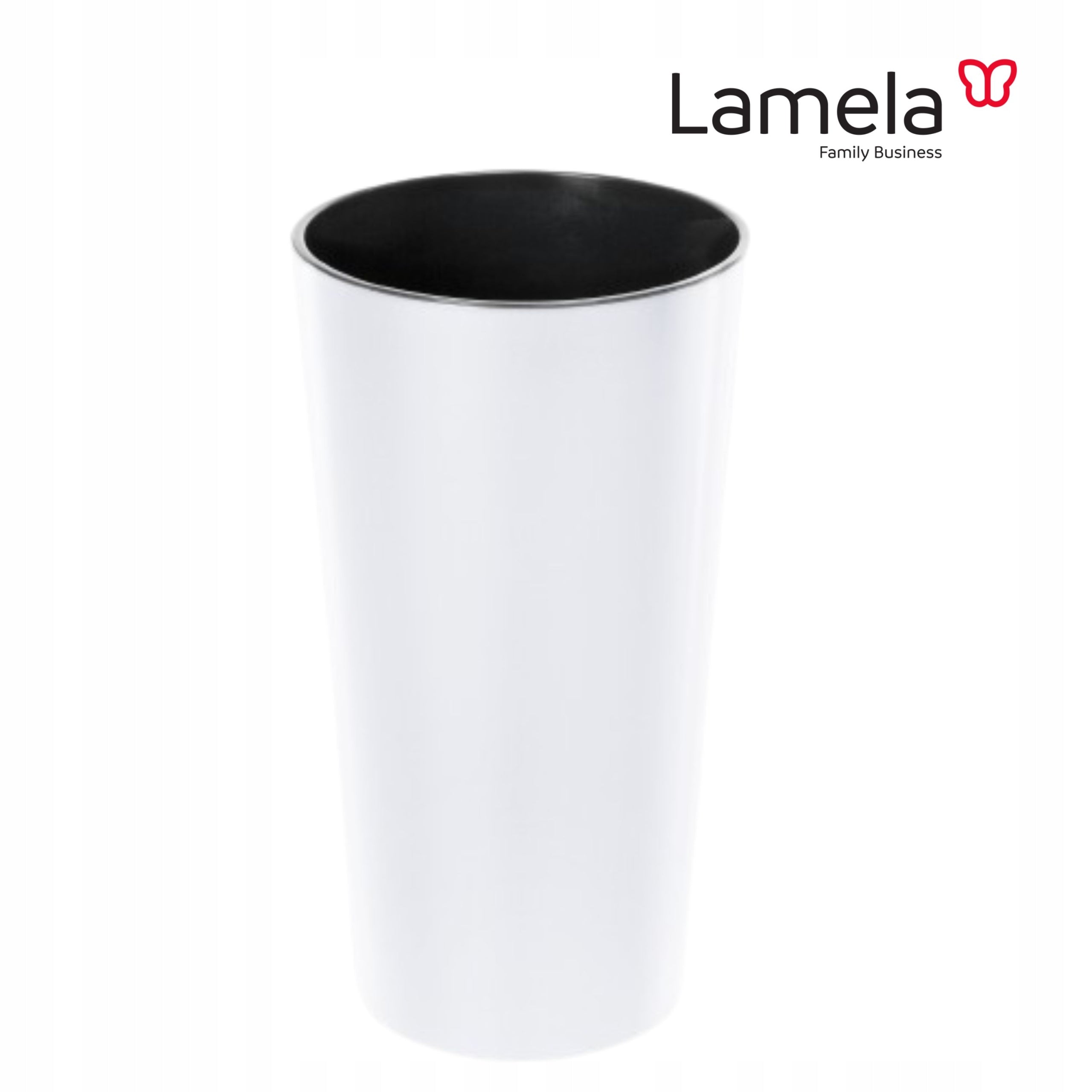 FLOWER POT LAMELA LILY 30h57 HIGH GLOSS WHITE + CARTRIDGE Manufacturer code LA546-05