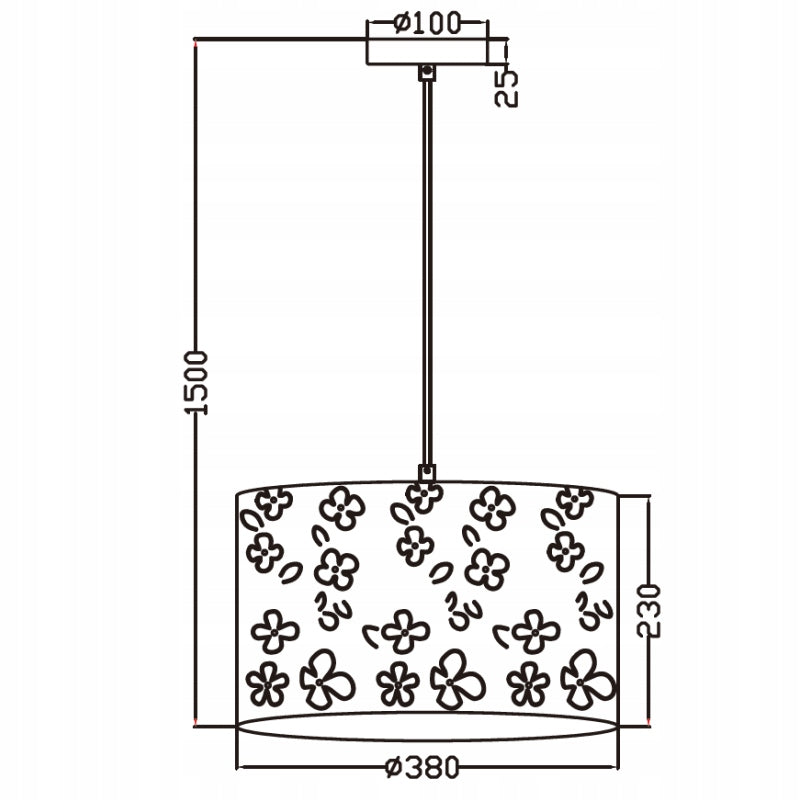Light Prestige Kinder-Pendelleuchte Flowers 