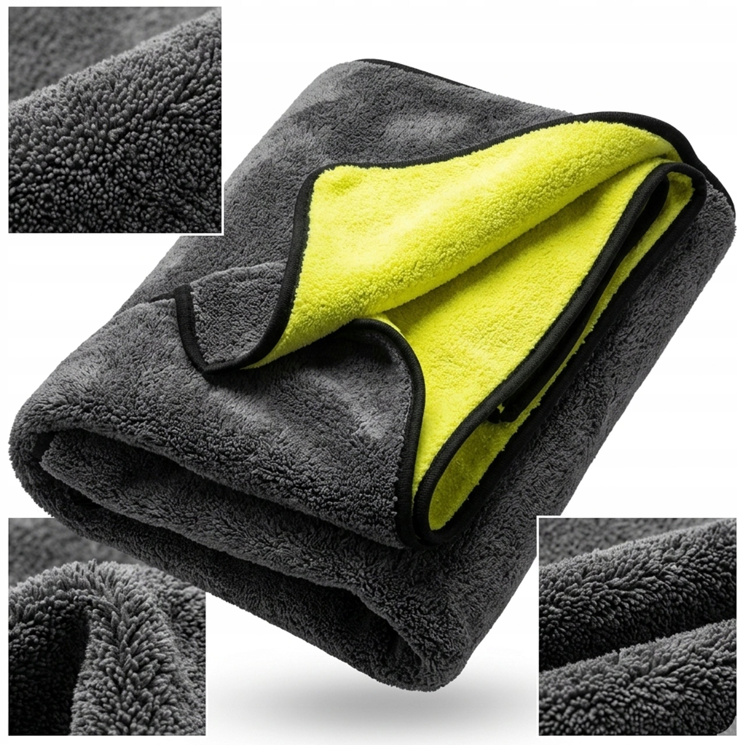 FLUFFY MICROFIBER TOWEL FOR CAR DRYING CLOTH 700GSM 60x90cm