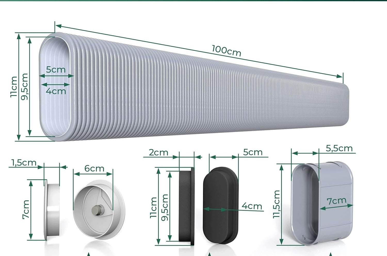 FLUSH-MOUNTED CABLE CHANNEL 1,1 M FOR TV HIDING WIRES WALL Packaging status original