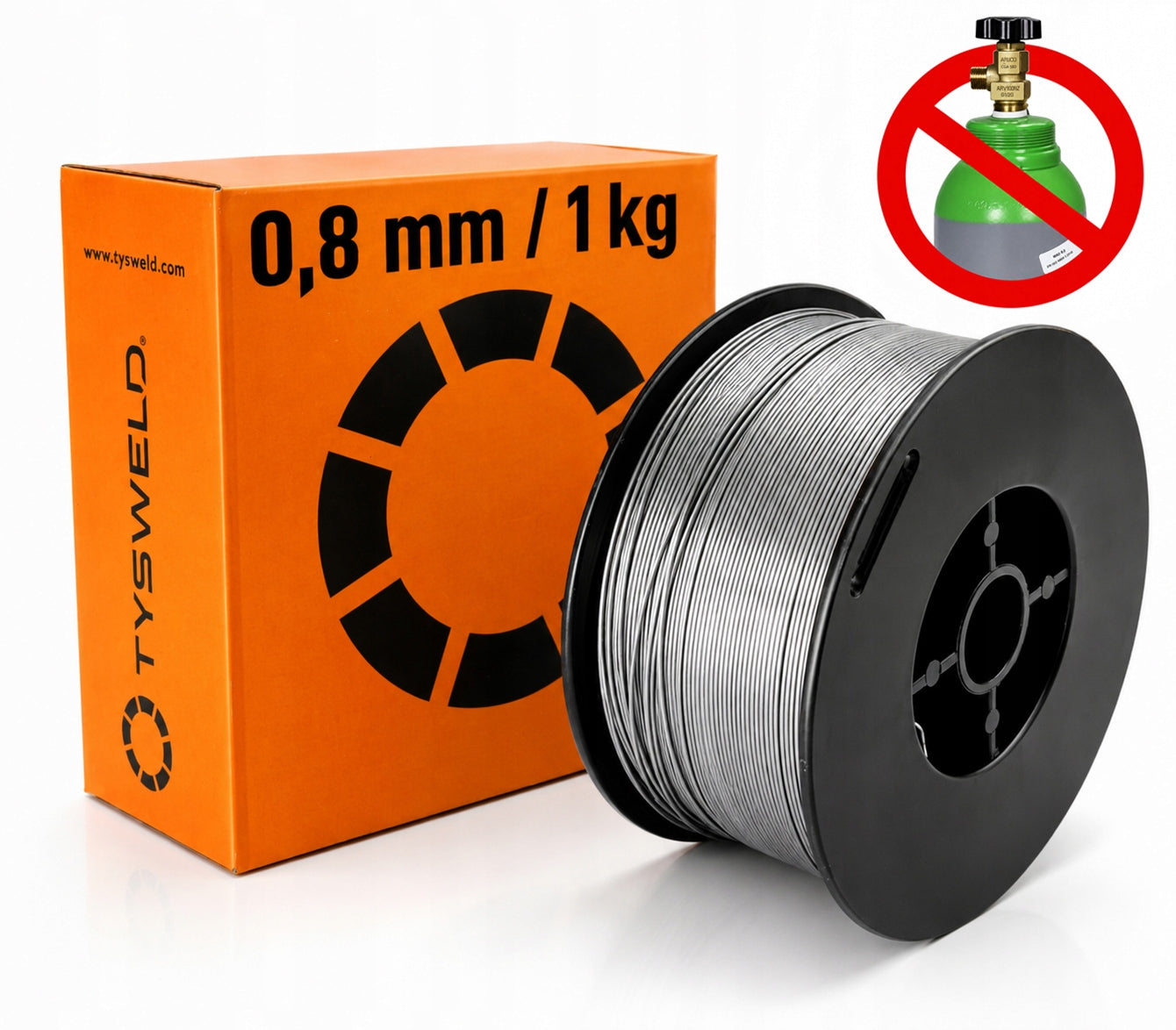 FLUX wire | 0,8 mm 1 kg | Tysweld | MIG self-shielding Welding without Gas