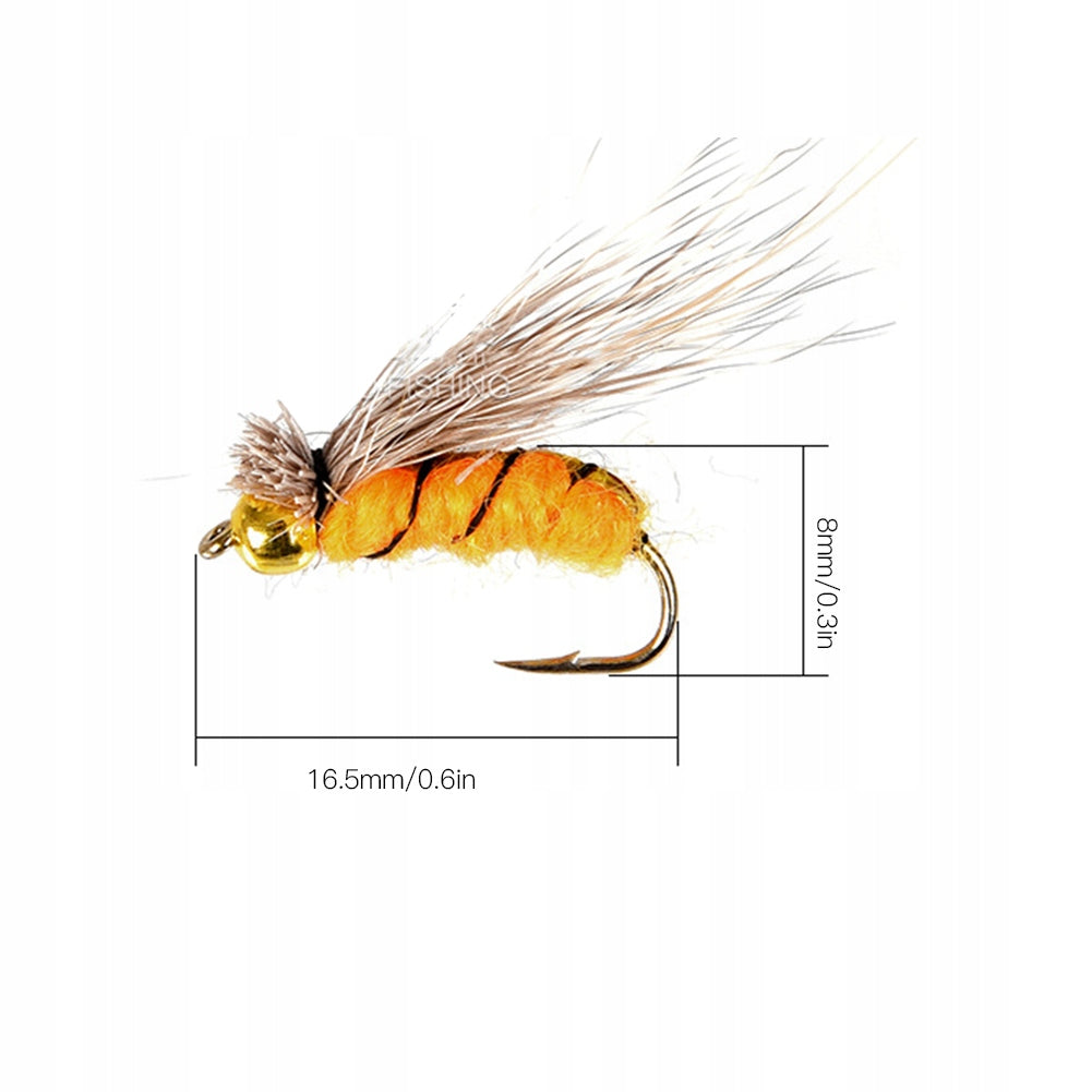 FLY TROUT GRAYLING SALMON BARBED ROACH NYMPH MOTHS SET OF 40PCS FLIES Brand no brand