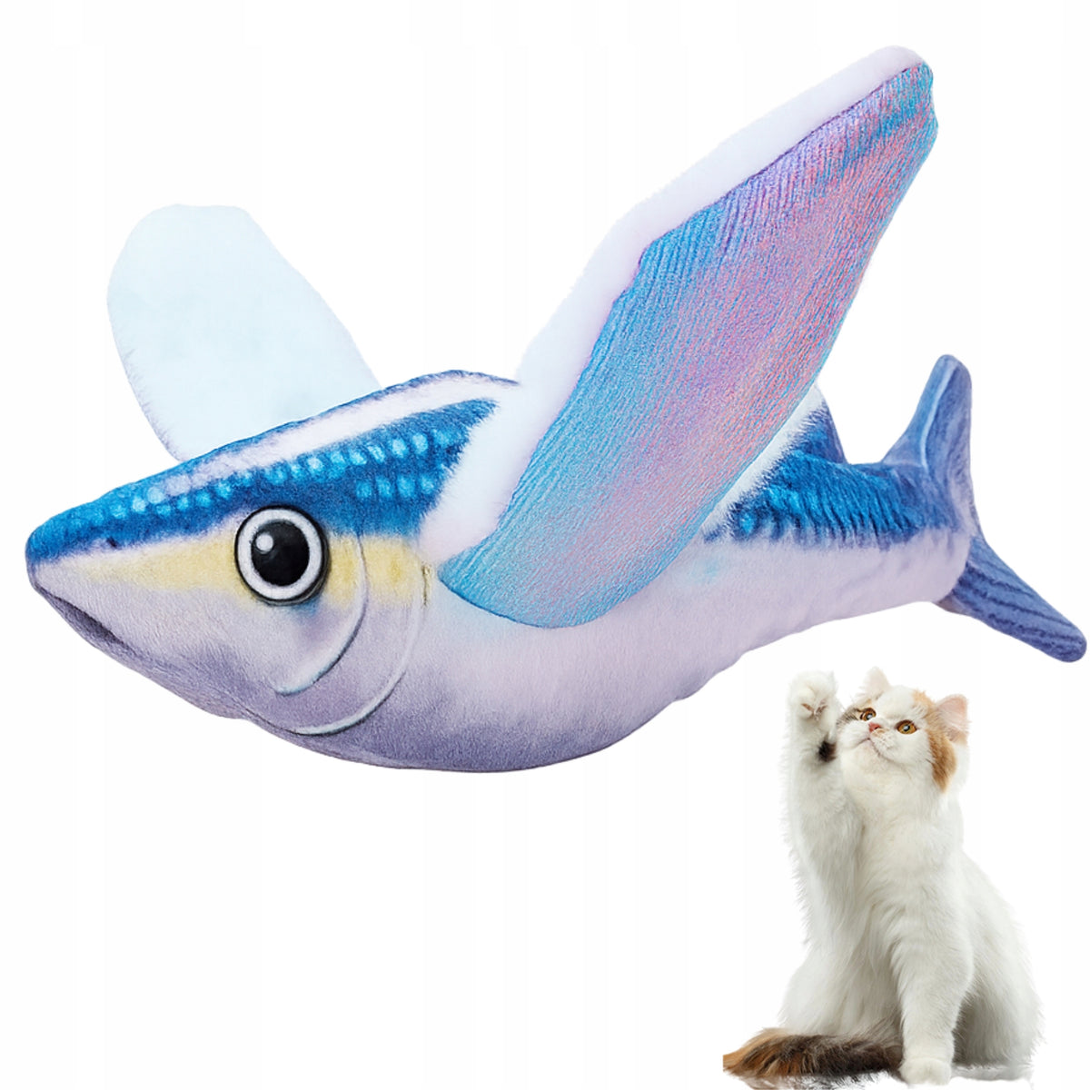 FLYING CAT FISH WITH SOUND MOVEMENT ON USB INTERACTIVE TOY