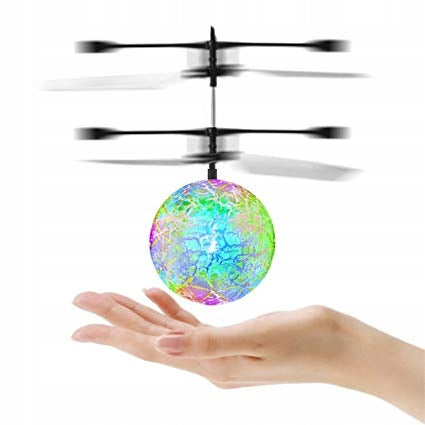 FLYING DISCO BALL LED DRONE HELICOPTER Packaging status original