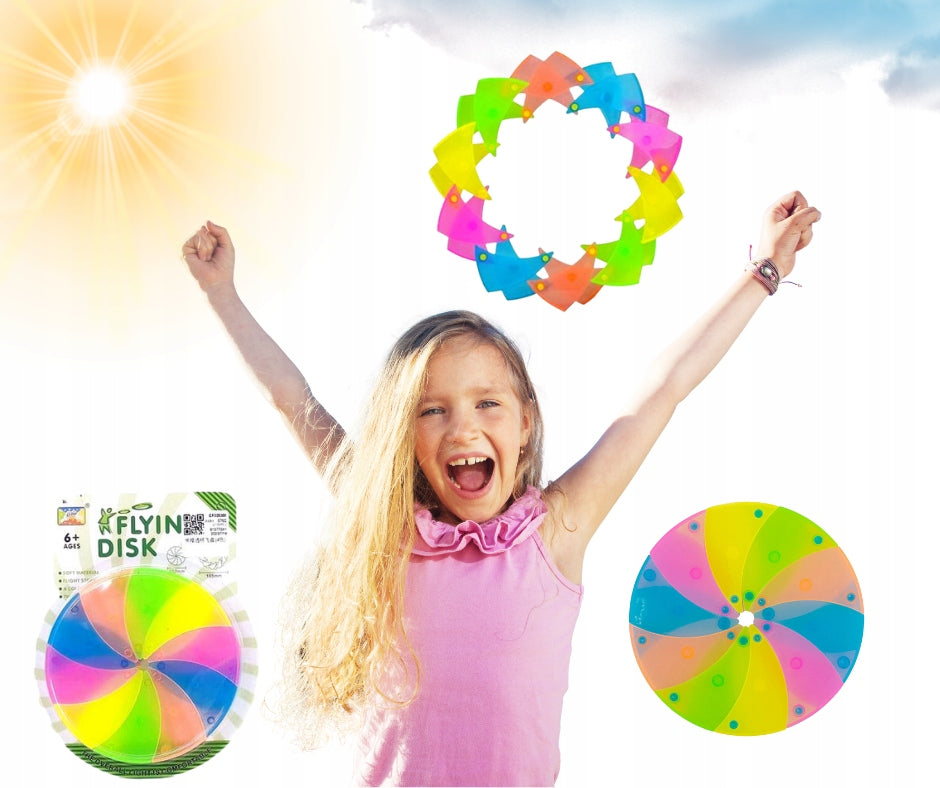 FLYING FOLDING DISC DECOMPOSING IN FLIGHT COLORFUL Manufacturer code GR2107/1