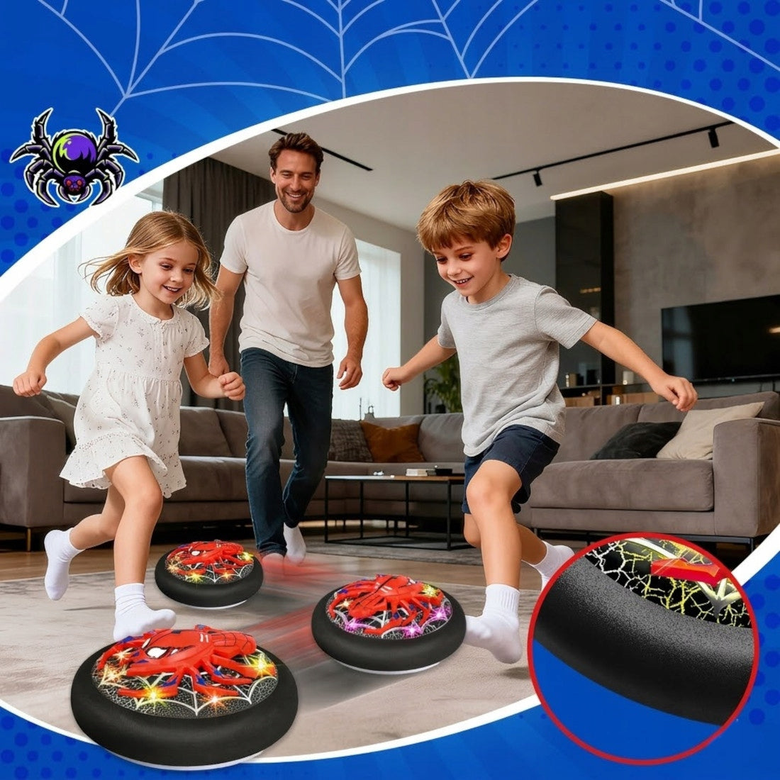 FLYING FOOTBALL SPIDER FOOTBALL TO PLAY AT HOME LEVITATING LED CYMBERGAJ GIFT Brand no brand