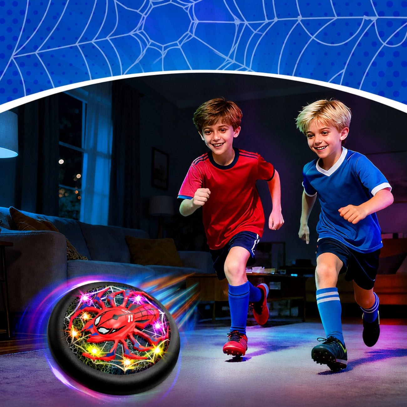 FLYING FOOTBALL SPIDER FOOTBALL TO PLAY AT HOME LEVITATING LED CYMBERGAJ GIFT Number of pieces in the set 1 pcs