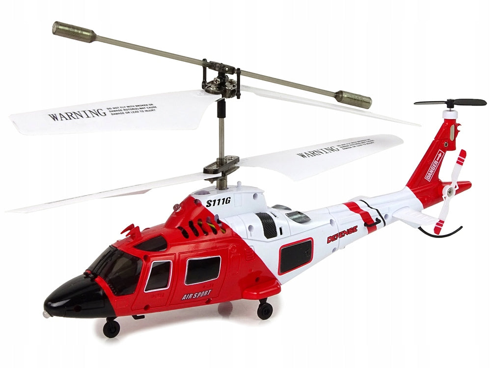 FLYING HELICOPTER FOR RADIO SYMA S111G RED AND WHITE 12650 Brand Syma