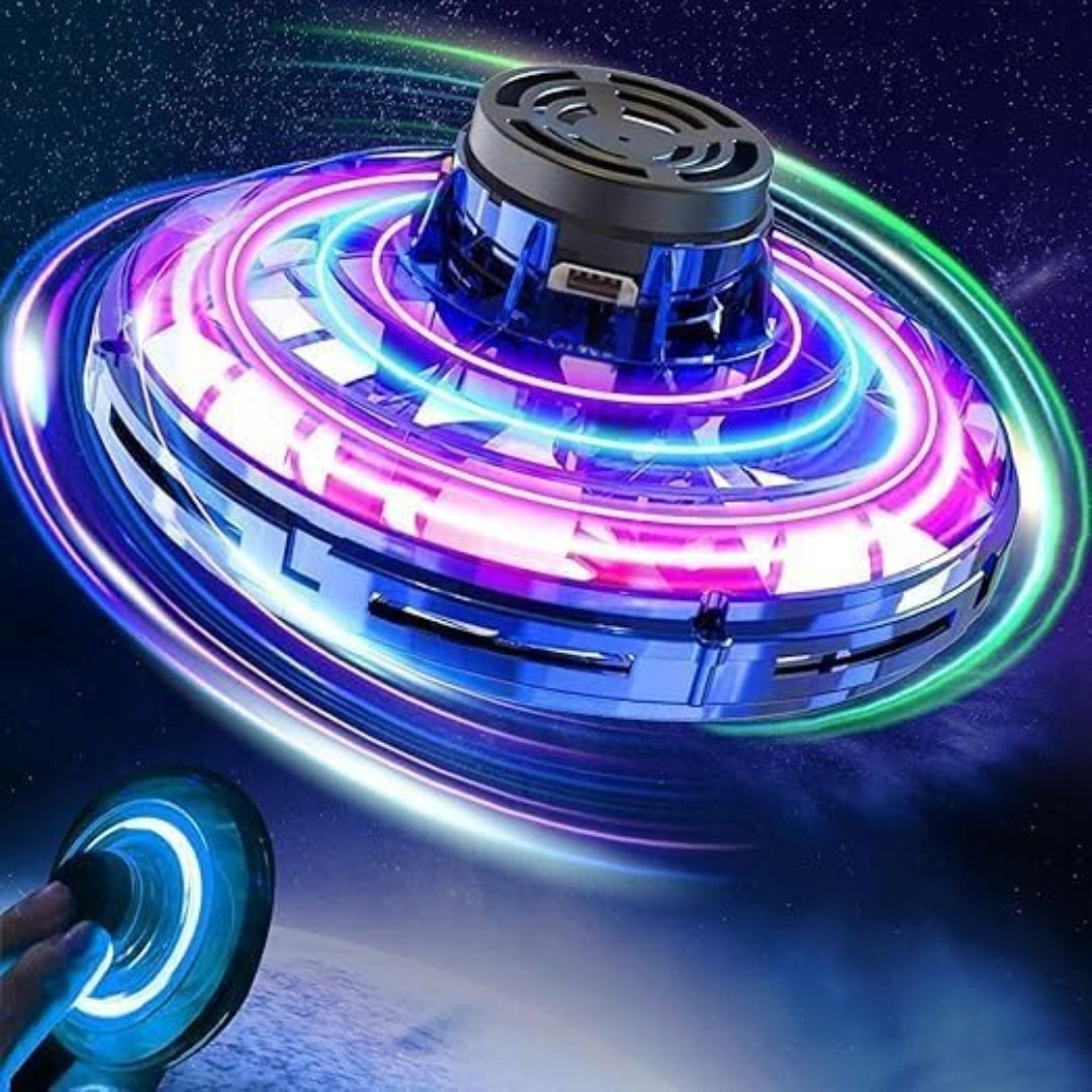 FLYING SAUCER Boomerang UFO DRIVE DRONE Flying Fidget Spinner Packaging status original