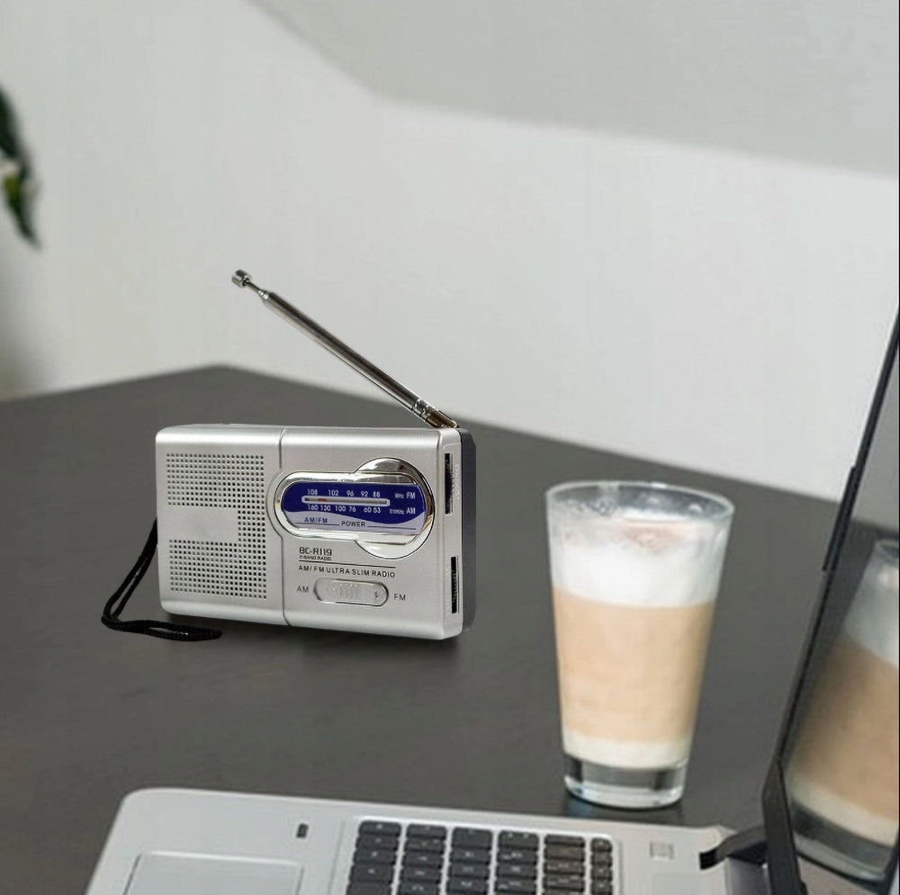 FM AM Radio Portable Tourist Lightweight Mini Kitchen Radio Model FLOPQQE