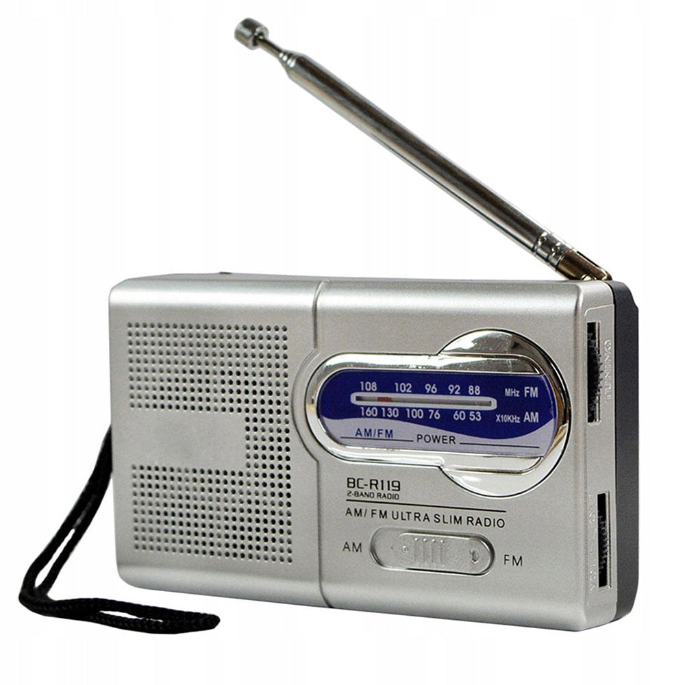 FM AM Radio Portable Tourist Lightweight Mini Kitchen Radio