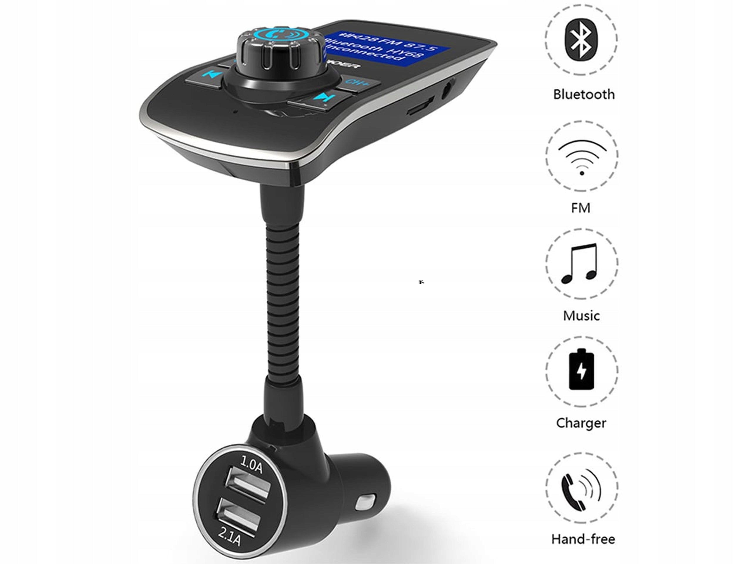 FM BLUETOOTH MP3 2x USB 3.1A CHARGER Manufacturer code k416g