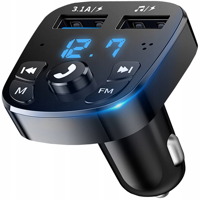 FM BLUETOOTH TRANSMITTER USB CHARGER 3.1A QC 3.0 Koanni