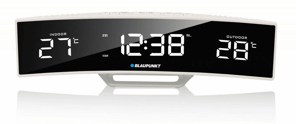 FM Network Radio Blaupunkt CR12WH LED CLOCK ALARM TEMPERATURE SENSOR Brand Blaupunkt