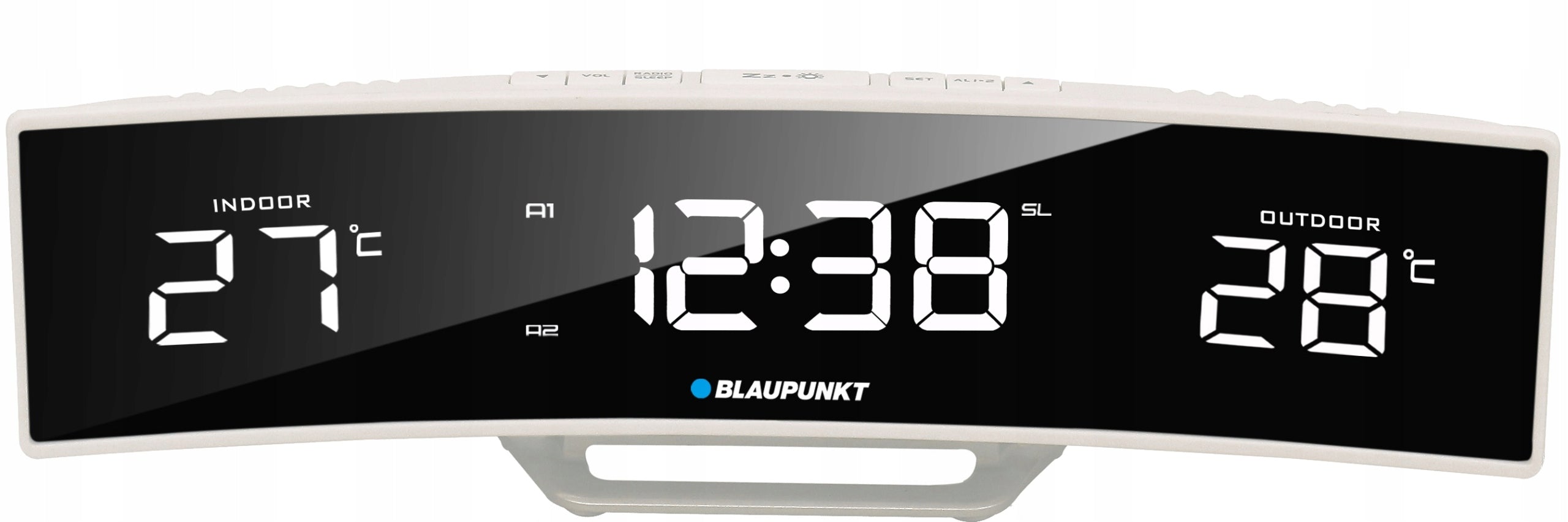 FM Network Radio Blaupunkt CR12WH LED CLOCK ALARM TEMPERATURE SENSOR Manufacturer code CR12WH