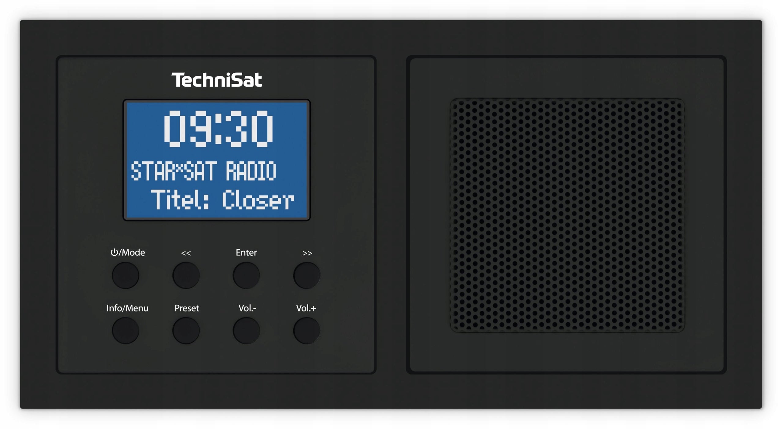 FM Radio DAB+ Bluetooth Flush Mount for UP1 Socket Color white