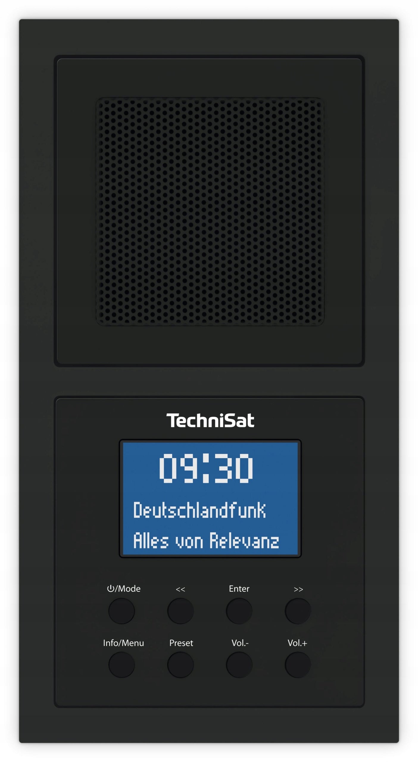 FM Radio DAB+ UP Flush Mount Bathroom for Cans Sockets Bathroom Wall Color black