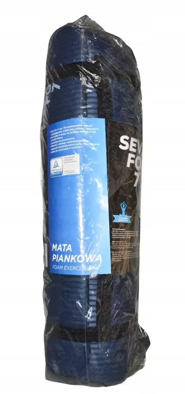 FOAM EXERCISE MAT 180X60 CM NAVY BLUE