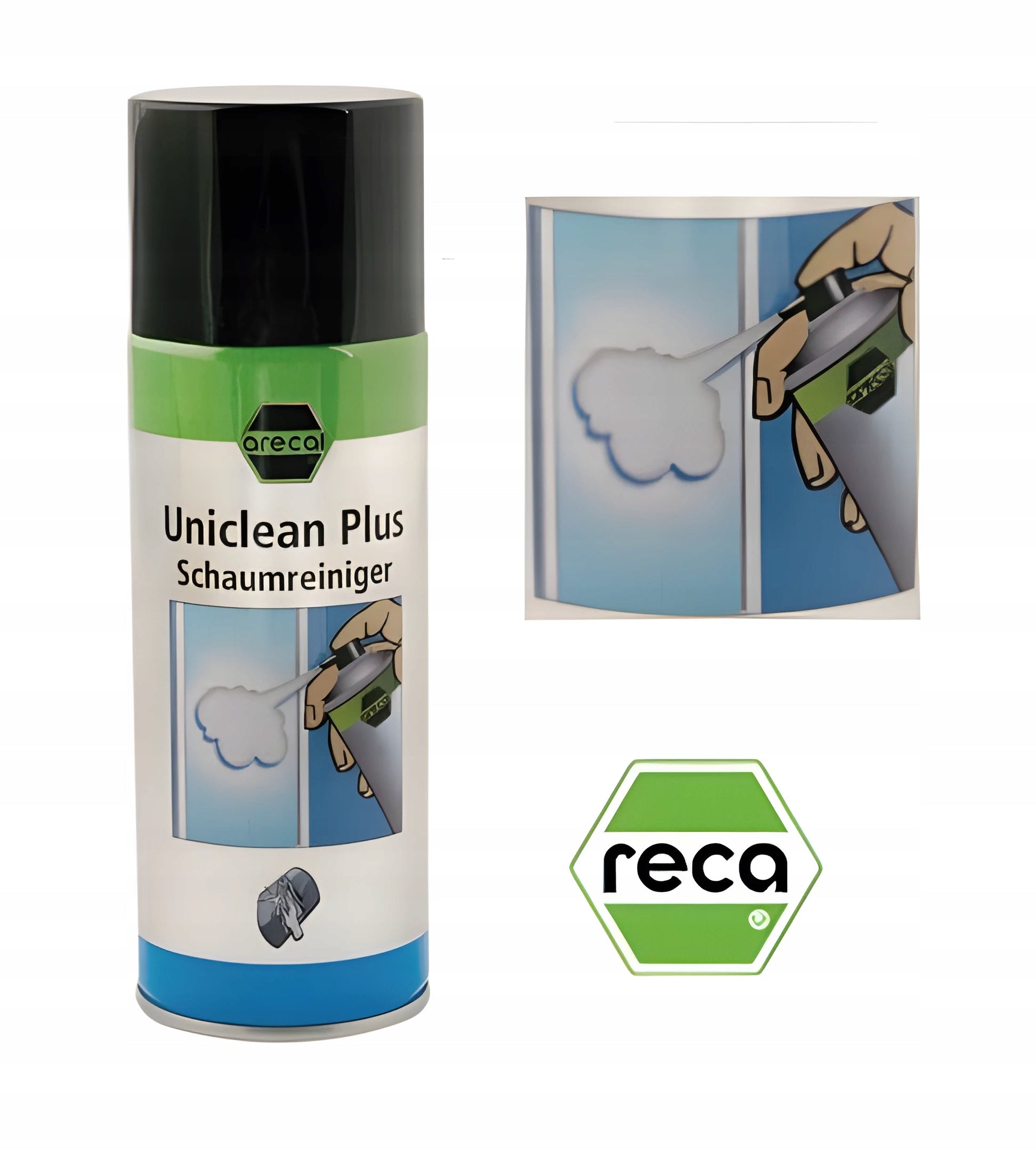 FOAM FOR WINDOWS AND SMOOTH SURFACES UNICLEAN PLUS 400ml PROFESSIONAL