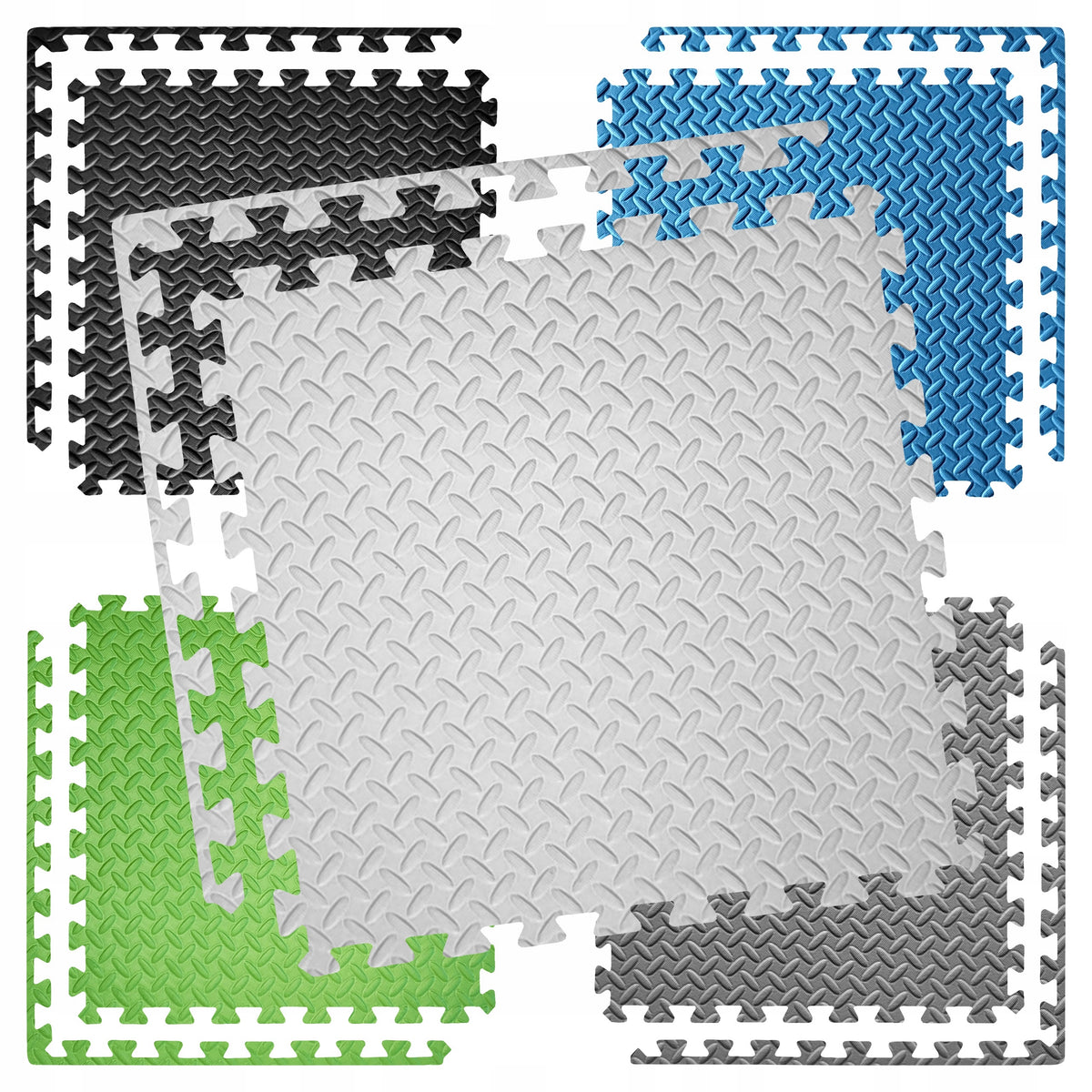 FOAM MAT FOR YOGA EXERCISES - LARGE PUZZLE PROTECTIVE NON-SLIP FLOOR