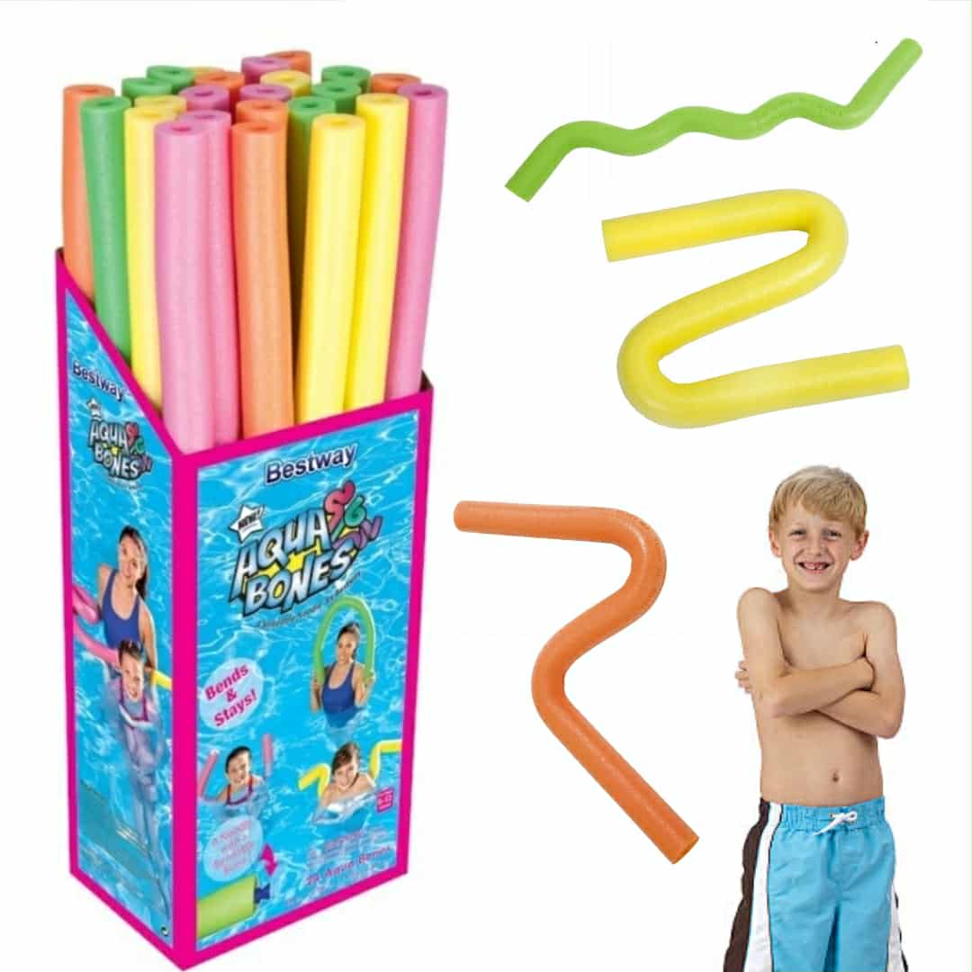 FOAM NOODLES FOR CHILDREN FOR SWIMMING POOL TO LEARN TO EXERCISE IN WATER