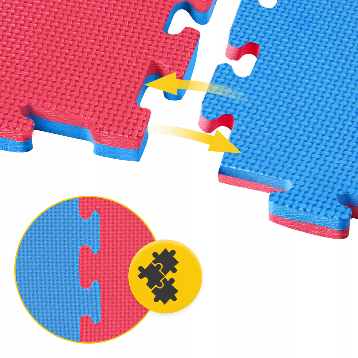 FOAM PUZZLE MAT FOR JUDO MMA EXERCISES FOR GYM EQUIPMENT 1M²/2CM Packaging status original