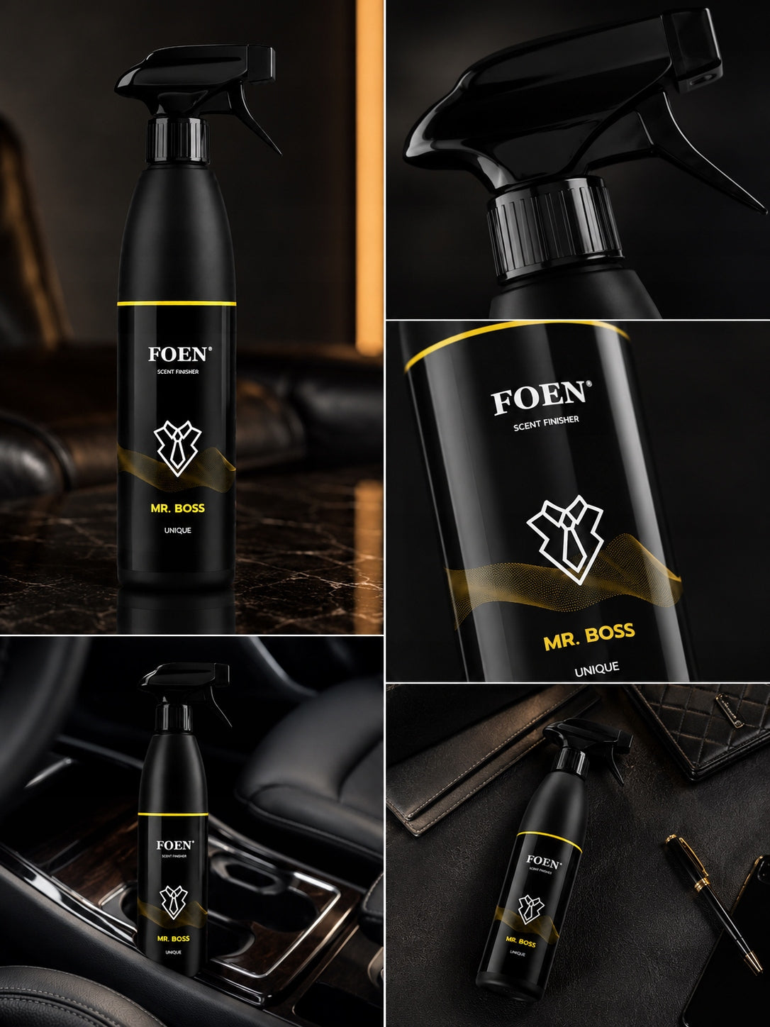 FOEN MR. BOSS UNIQUE FRAGRANCE FOR CAR and interior luxury 450ml Manufacturer's catalog number BOS500
