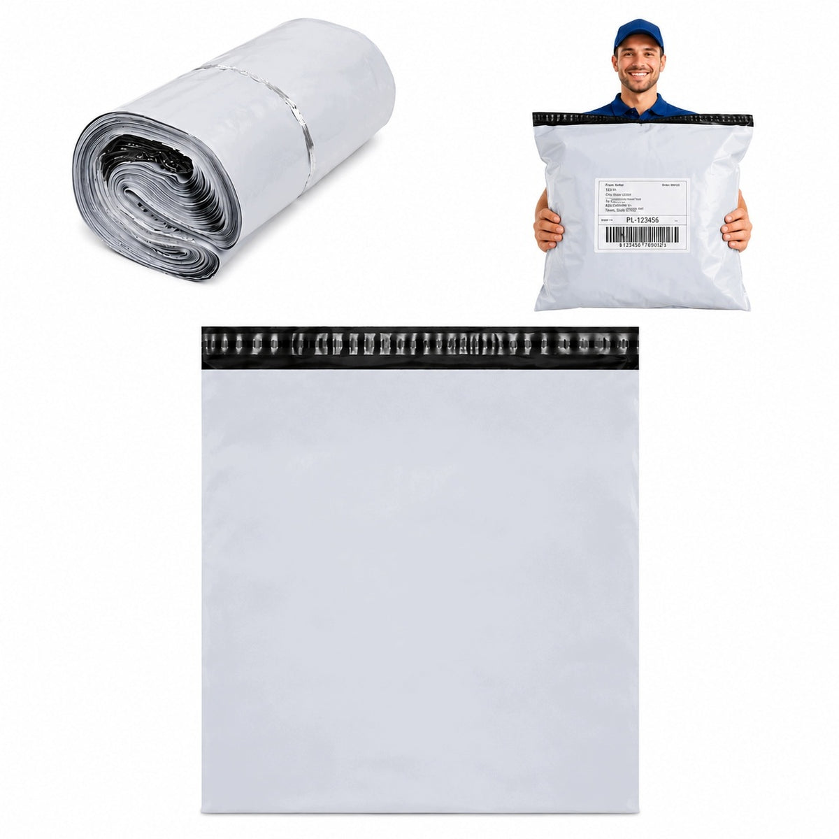 FOIL COURIER ENVELOPE FOR SHIPPING CLOTHES VINTED FOIL 310x420 A3 100pcs