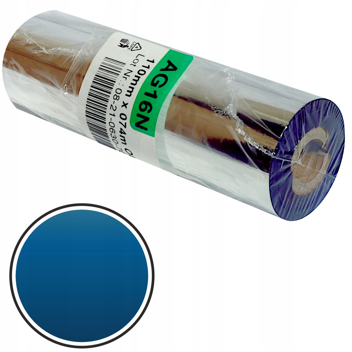 FOIL KALKA WAX Thermal Transfer BLUE 110/74