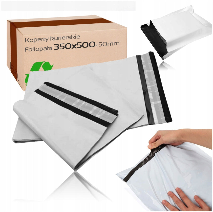 FOIL PACKS BAGS COURIER ENVELOPES FOLIOPAK C3 350x500mm 50pcs.