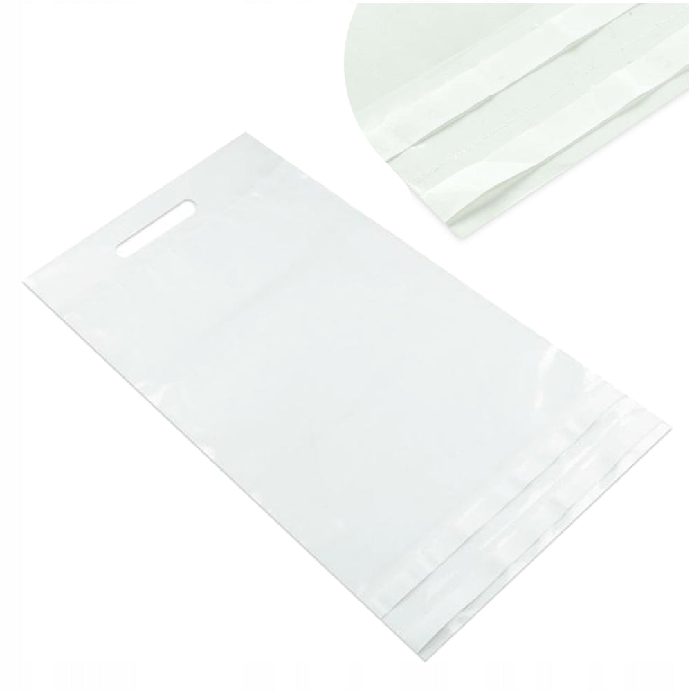 FOIL PACKS COURIER 40x50+7 WITH HANDLE 0,07 WHITE