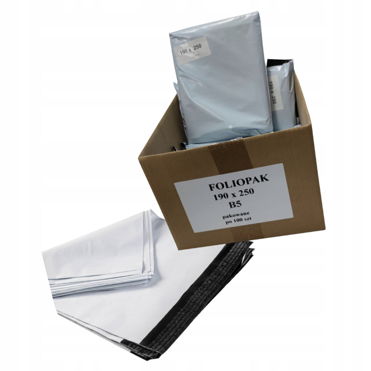 FOIL PACKS COURIER, B5 190x250 MEGA PACKAGE/100pcs