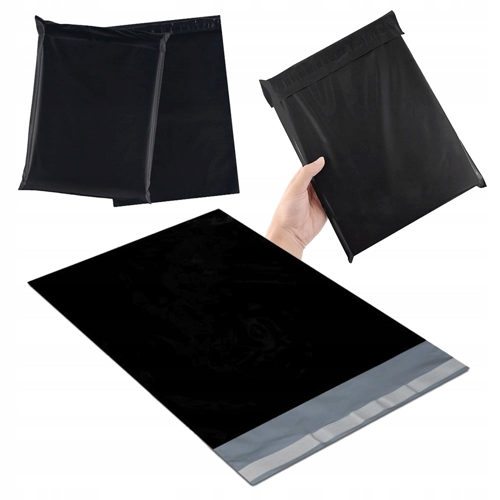 FOIL PACKS COURIER ENVELOPES 32.5x42.5+5 BLACK