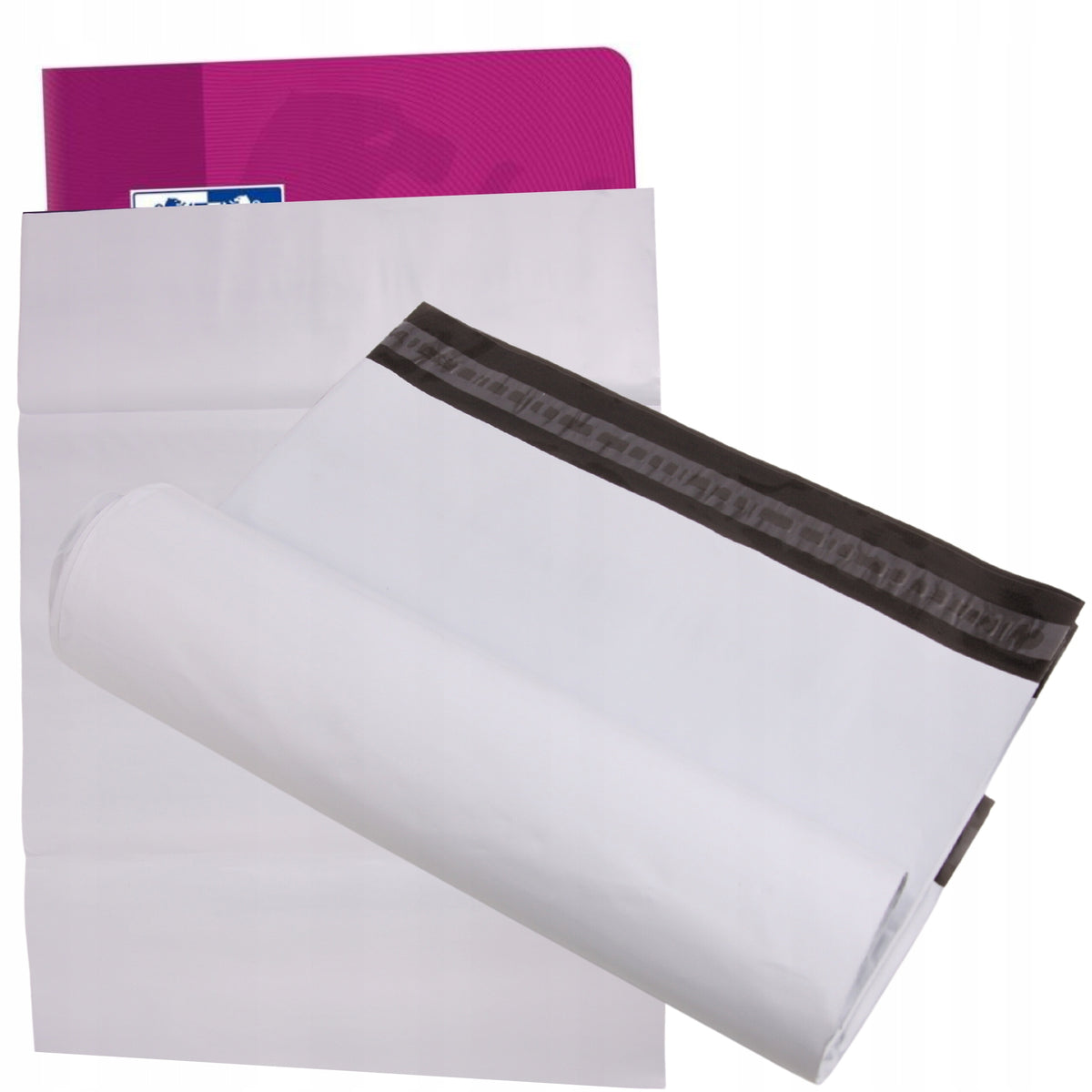 FOIL PACKS COURIER FOIL ENVELOPES 250x350mm 100pc STRONG WITH GLUE WHITE