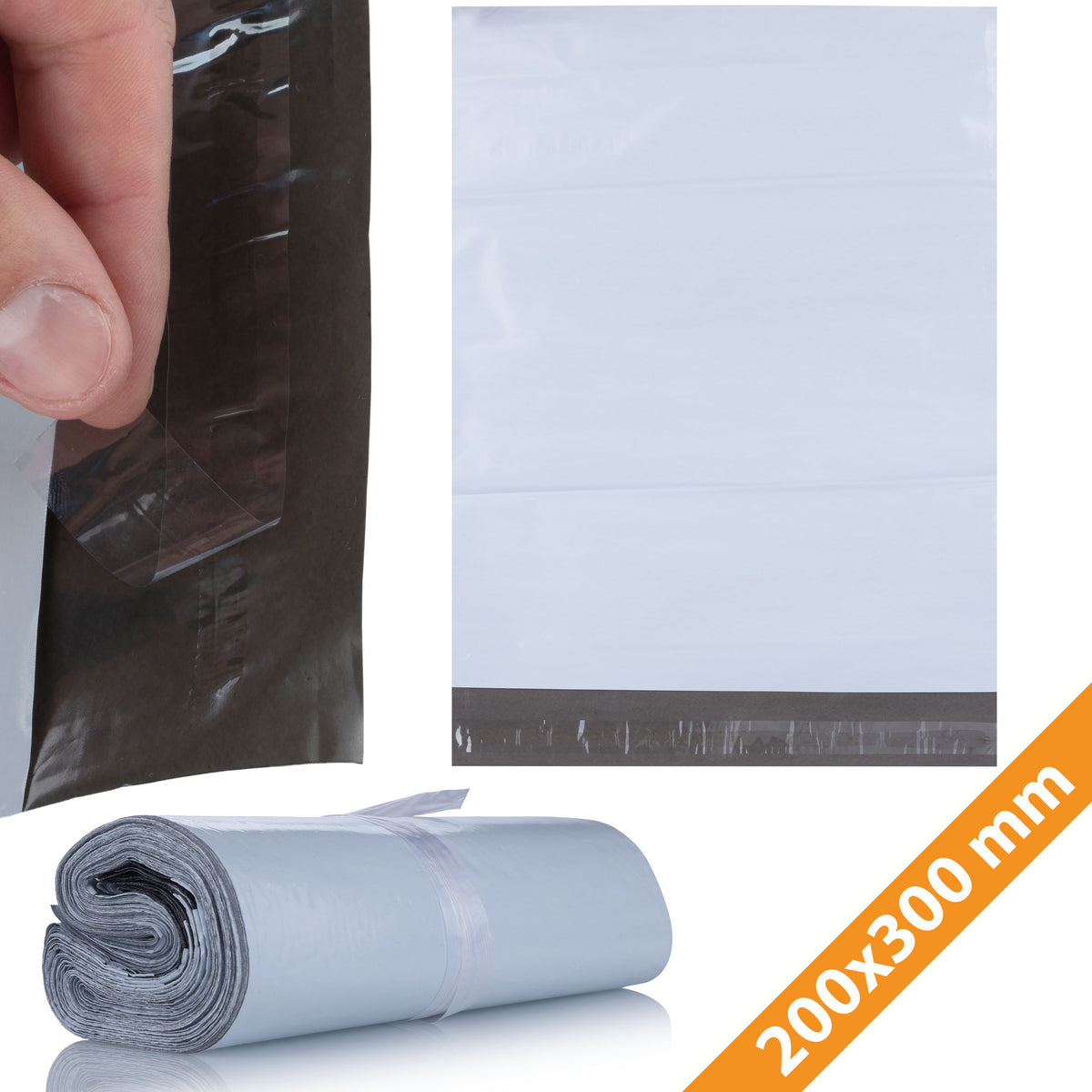 FOIL PACKS COURIER FOLIOPAK 200X300 100PCS BLACK