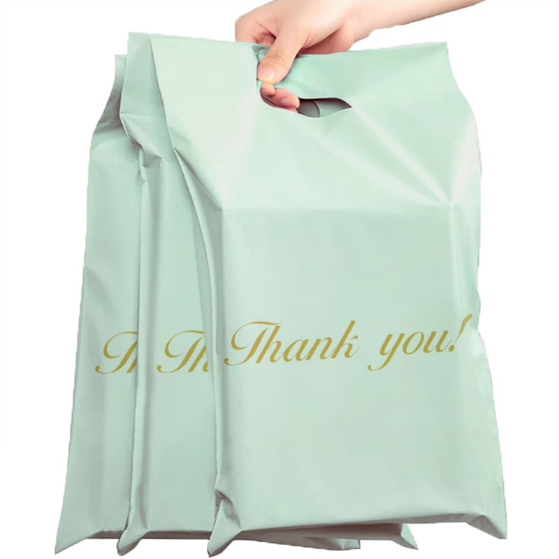 FOIL PACKS COURIER MINT WITH HANDLE 310x420+70 50pcs THANK YOU