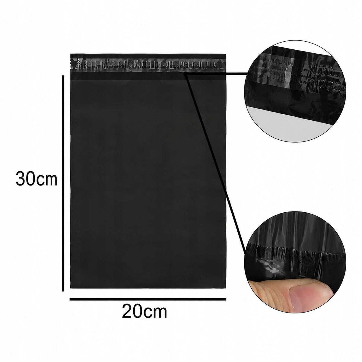 FOIL PACKS COURIER VIAL PACK FOIL ENVELOPES 250X300 100 PCS STRONG BLACK Format other