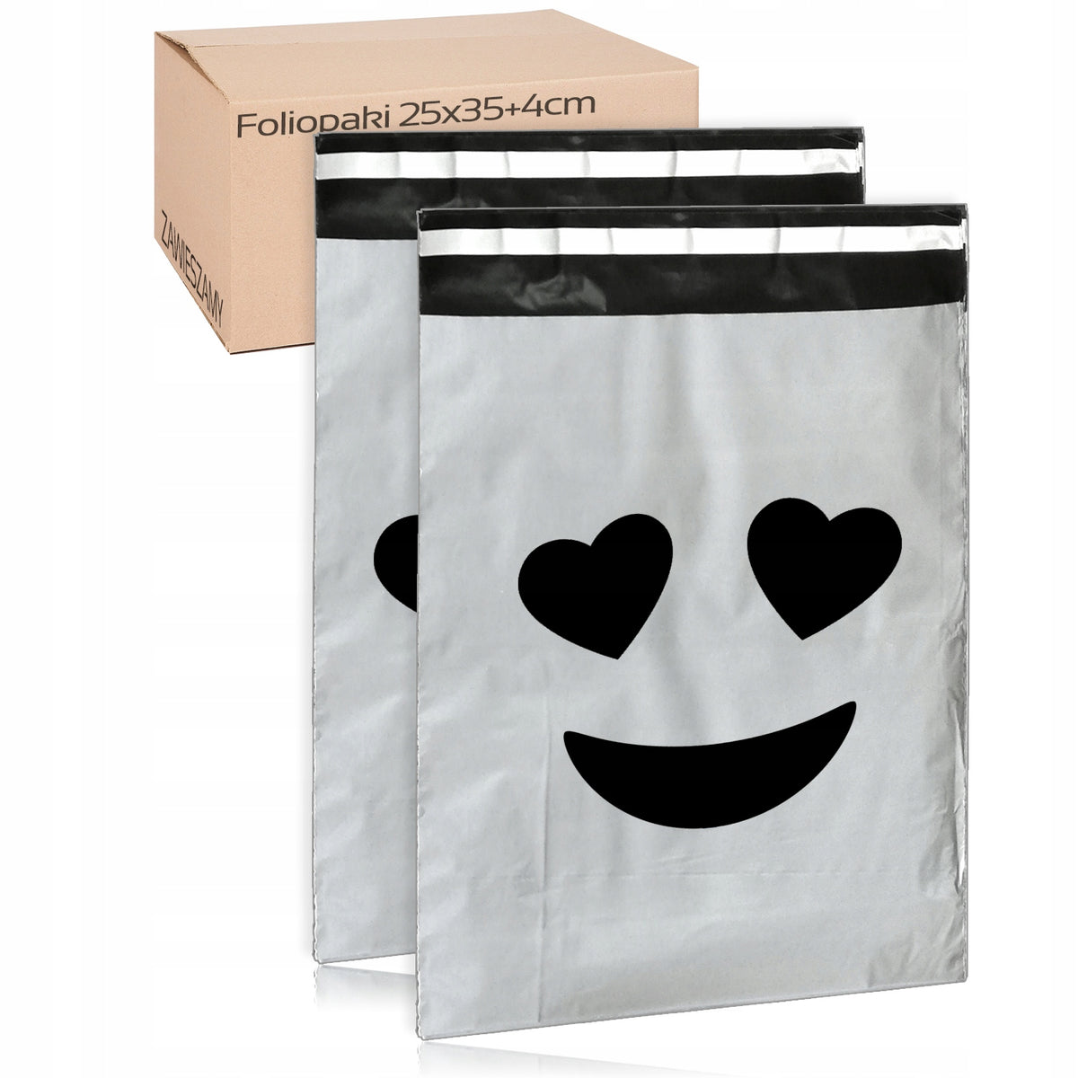 FOIL PACKS ENVELOPES COURIER BAGS 250x350mm - 50pcs WITH PRINT FACE