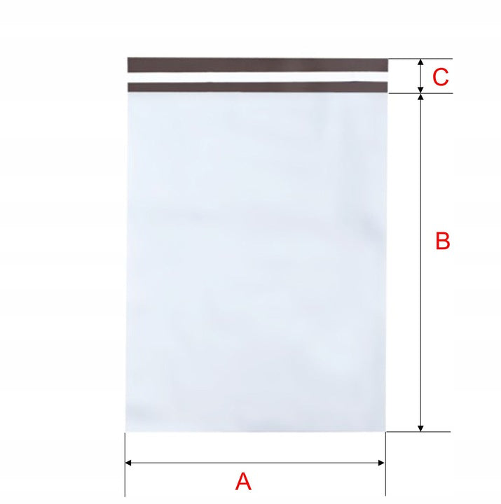 FOIL PACKS FOIL ENVELOPES FOR PACKAGES 260x360 50pcs Color white