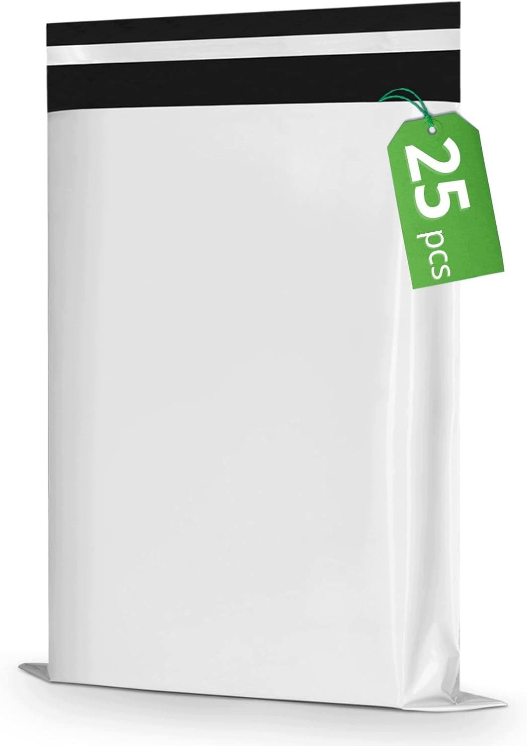 FOIL PACKS SHIPPING 19X25 CM 25 PCS WHITE SELF-ADHESIVE LDPE