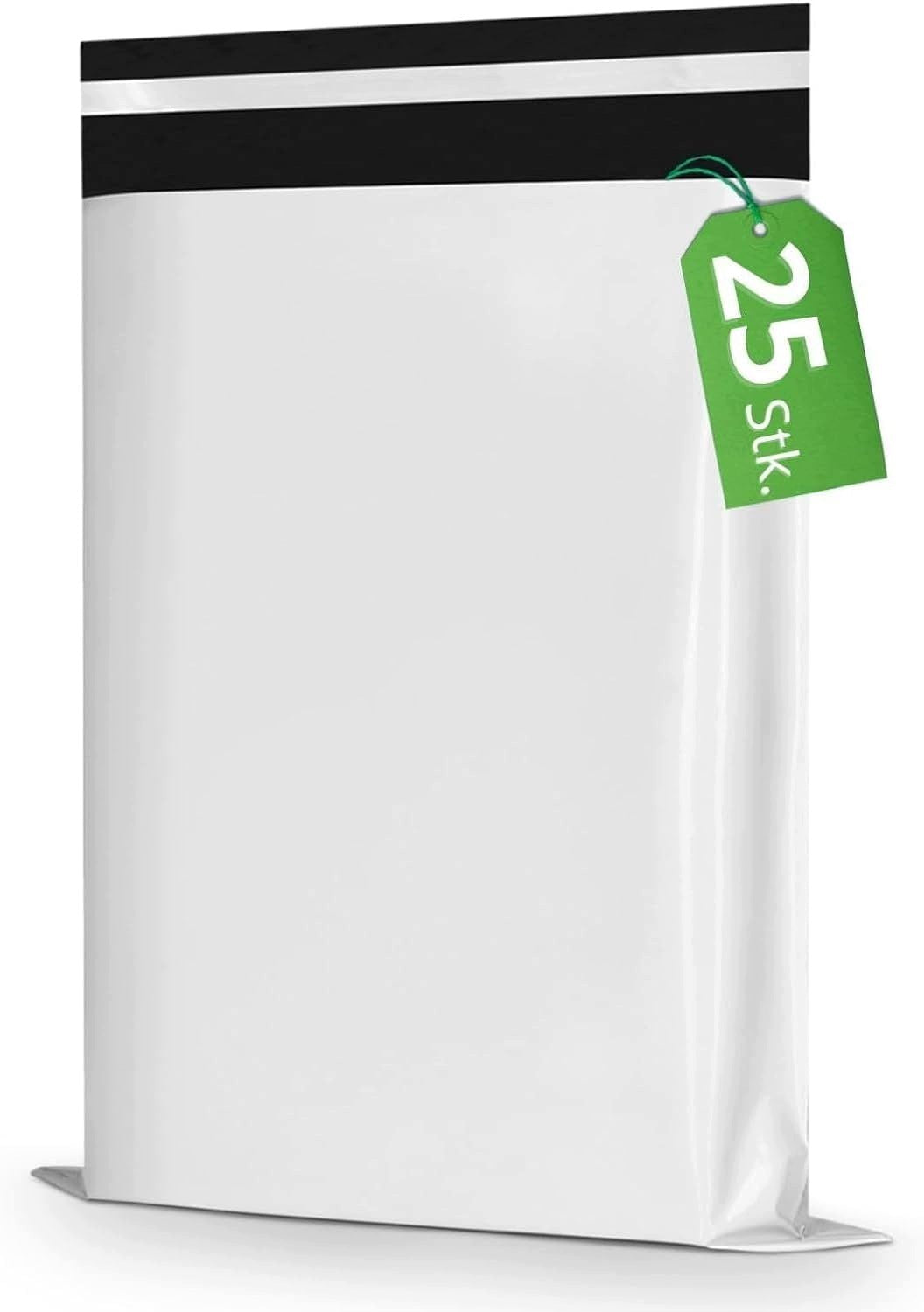 FOIL PACKS SHIPPING 35X45 CM 25 PCS WHITE BLACK LDPE 50µM
