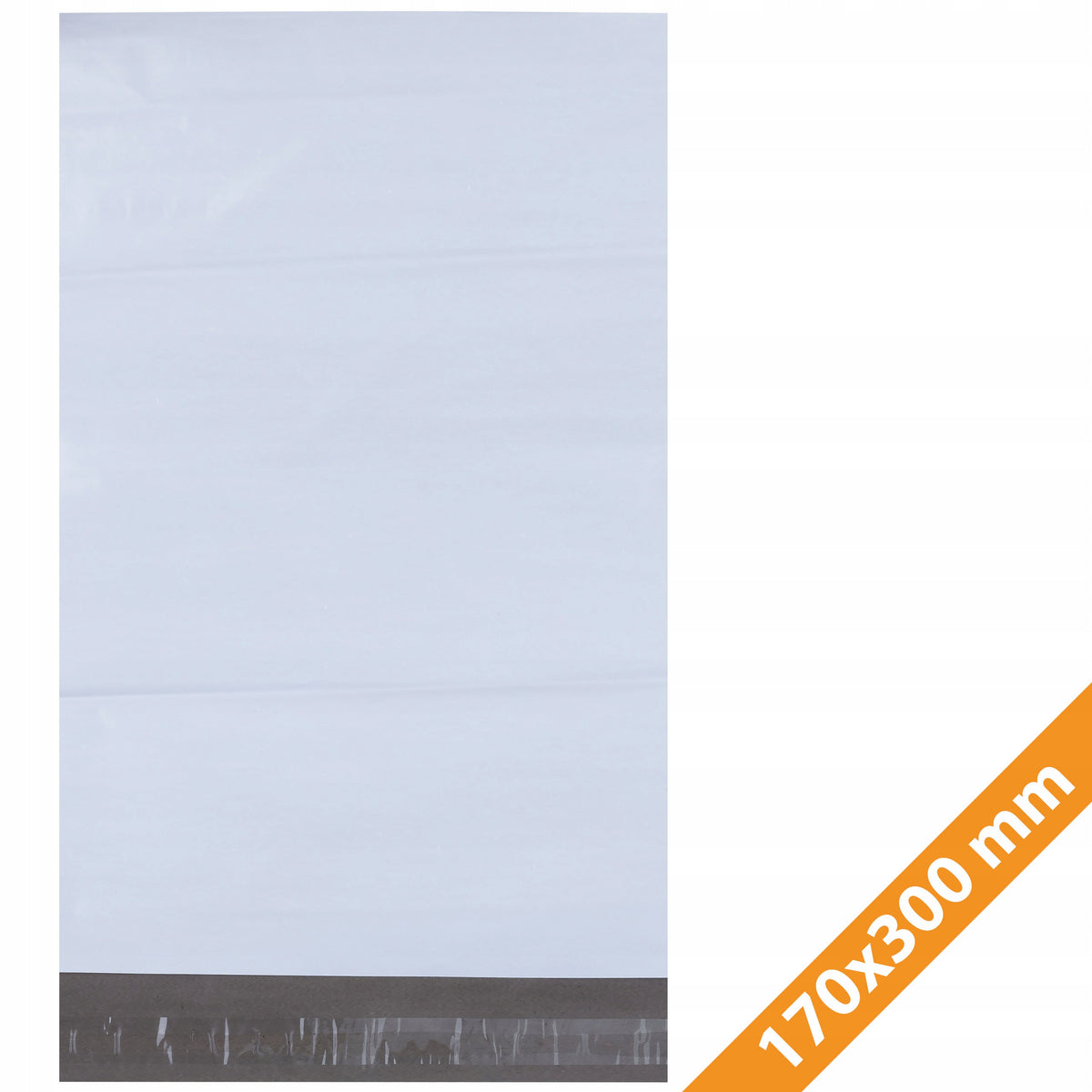 FOIL PACKS WHITE ROSFIX 170X300 MM 100PCS LDPE SELF-ADHESIVE ECO FOR SHIPPING Format other